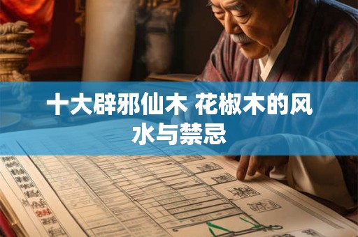 十大辟邪仙木 花椒木的风水与禁忌