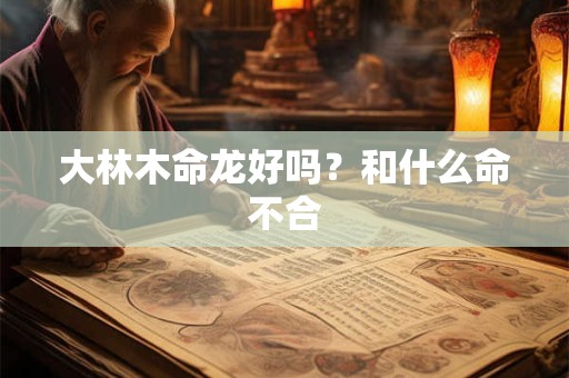 大林木命龙好吗？和什么命不合