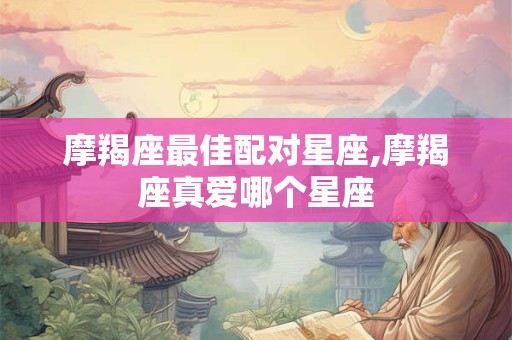 摩羯座最佳配对星座,摩羯座真爱哪个星座