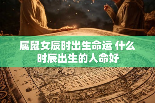 属鼠女辰时出生命运 什么时辰出生的人命好