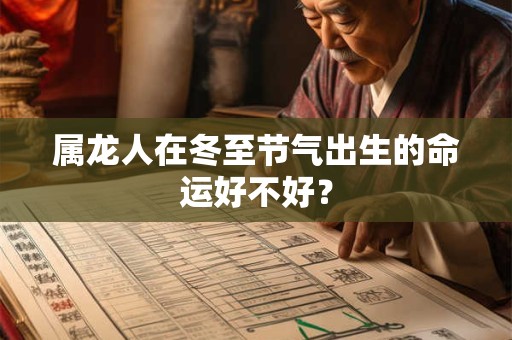 属龙人在冬至节气出生的命运好不好？
