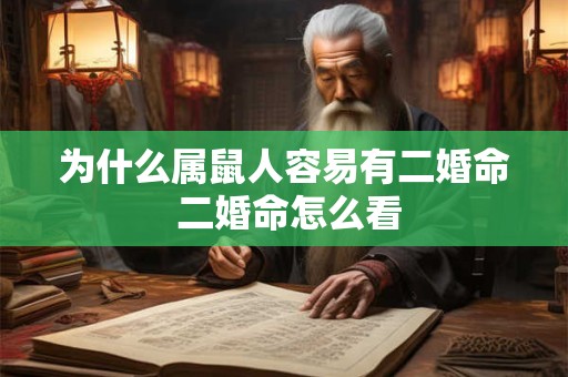 为什么属鼠人容易有二婚命 二婚命怎么看