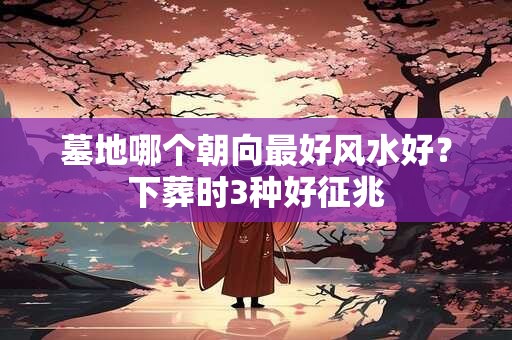 墓地哪个朝向最好风水好？下葬时3种好征兆