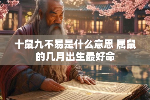 十鼠九不易是什么意思 属鼠的几月出生最好命