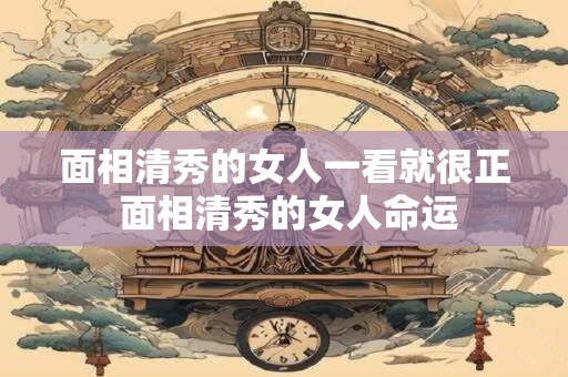 面相清秀的女人一看就很正 面相清秀的女人命运