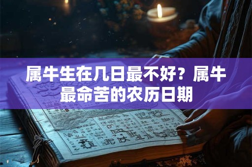 属牛生在几日最不好？属牛最命苦的农历日期