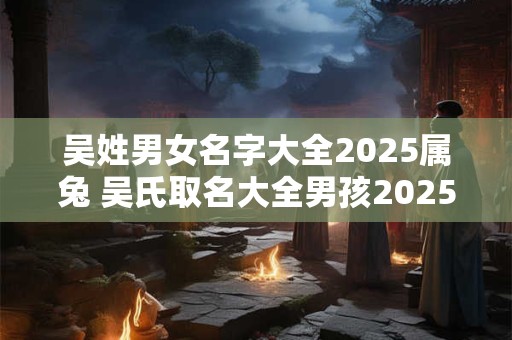 吴姓男女名字大全2025属兔 吴氏取名大全男孩2025年