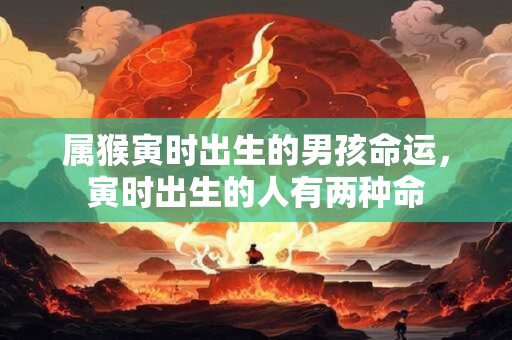 属猴寅时出生的男孩命运，寅时出生的人有两种命