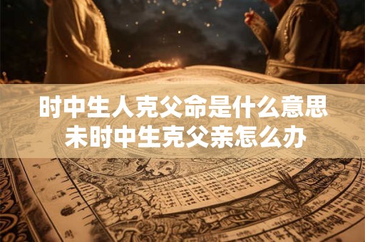时中生人克父命是什么意思 未时中生克父亲怎么办