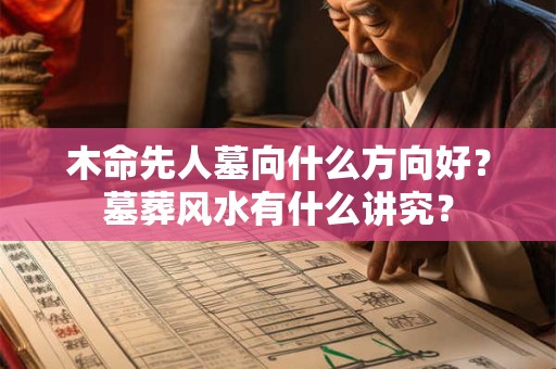 木命先人墓向什么方向好？墓葬风水有什么讲究？