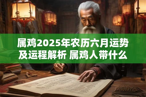 属鸡2025年农历六月运势及运程解析 属鸡人带什么旺财