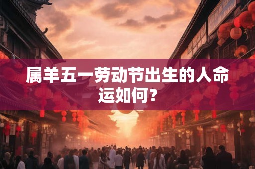 属羊五一劳动节出生的人命运如何？