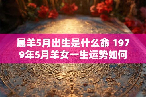 属羊5月出生是什么命 1979年5月羊女一生运势如何