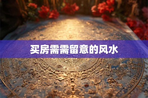 买房需需留意的风水