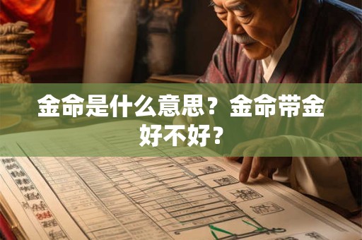 金命是什么意思？金命带金好不好？