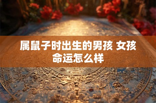 属鼠子时出生的男孩 女孩命运怎么样