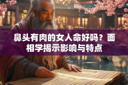 鼻头有肉的女人命好吗？面相学揭示影响与特点