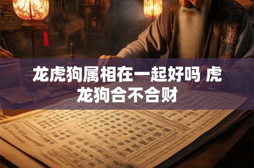 详细阅读:龙虎狗属相在一起好吗 虎龙狗合不合财 龙虎狗属相在一起好吗 虎龙狗合不合财