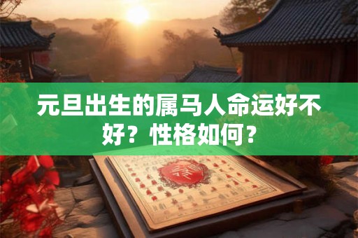 元旦出生的属马人命运好不好？性格如何？