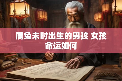 属兔未时出生的男孩 女孩命运如何