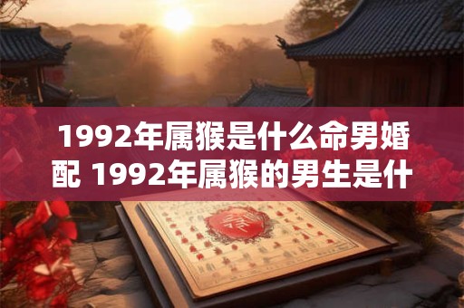 1992年属猴是什么命男婚配 1992年属猴的男生是什么命