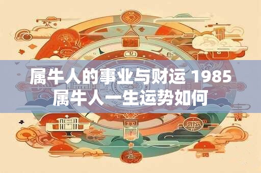 属牛人的事业与财运 1985属牛人一生运势如何