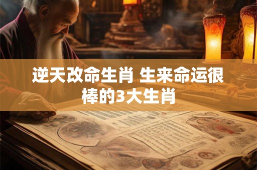 逆天改命生肖 生来命运很棒的3大生肖