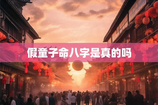 假童子命八字是真的吗