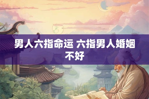 男人六指命运 六指男人婚姻不好