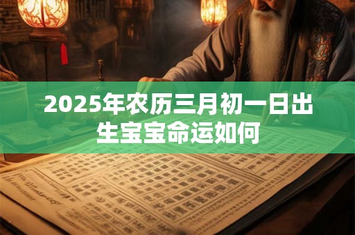 2025年农历三月初一日出生宝宝命运如何