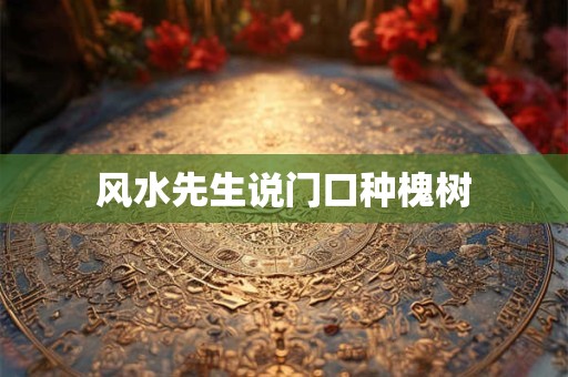 风水先生说门口种槐树