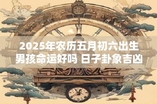2025年农历五月初六出生男孩命运好吗 日子卦象吉凶
