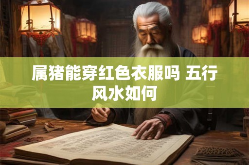 属猪能穿红色衣服吗 五行风水如何
