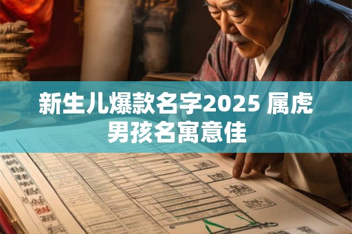 新生儿爆款名字2025 属虎男孩名寓意佳