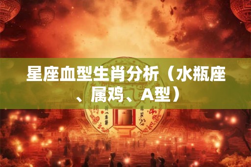 星座血型生肖分析（水瓶座、属鸡、A型）