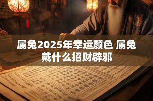 属兔2025年幸运颜色 属兔戴什么招财辟邪