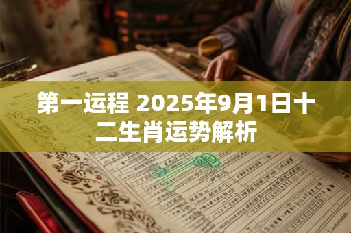 第一运程 2025年9月1日十二生肖运势解析