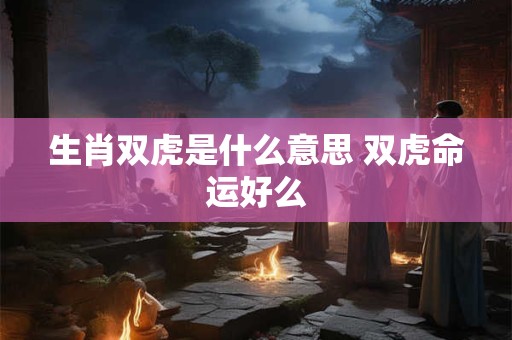 生肖双虎是什么意思 双虎命运好么