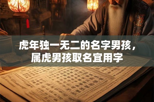 详细阅读:虎年独一无二的名字男孩,属虎男孩取名宜用字 虎年独一无二的名字男孩,属虎男孩取名宜用字