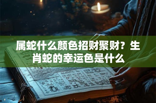 属蛇什么颜色招财聚财？生肖蛇的幸运色是什么