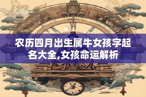农历四月出生属牛女孩字起名大全,女孩命运解析