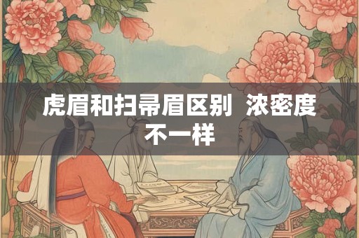 虎眉和扫帚眉区别  浓密度不一样
