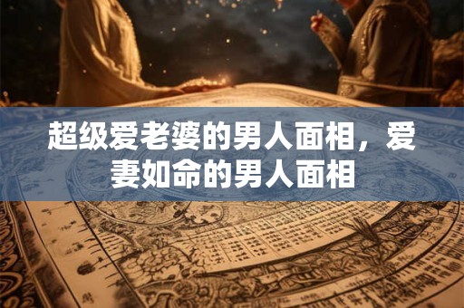 超级爱老婆的男人面相，爱妻如命的男人面相
