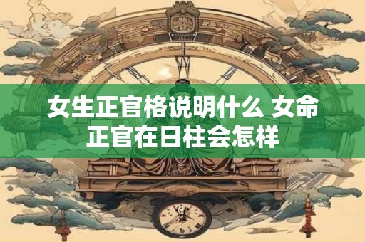 女生正官格说明什么 女命正官在日柱会怎样