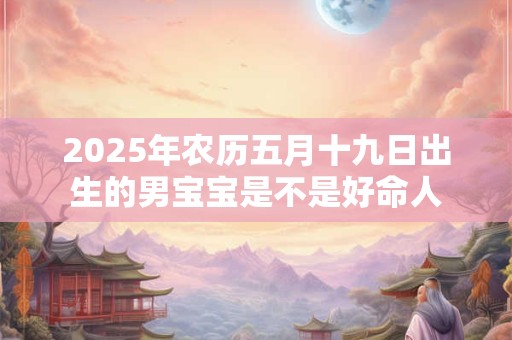 2025年农历五月十九日出生的男宝宝是不是好命人