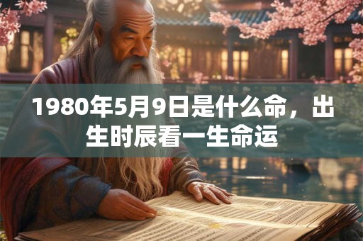 1980年5月9日是什么命，出生时辰看一生命运