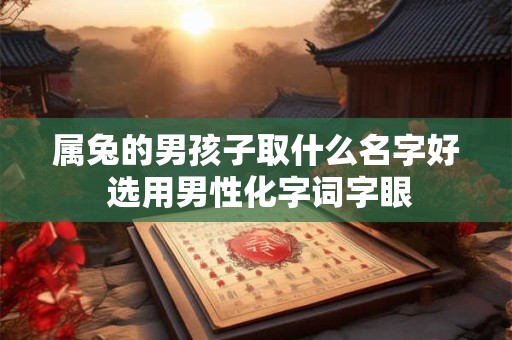 属兔的男孩子取什么名字好 选用男性化字词字眼
