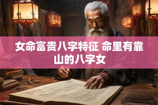 女命富贵八字特征 命里有靠山的八字女