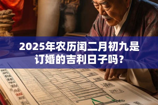 2025年农历闰二月初九是订婚的吉利日子吗？