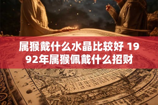 属猴戴什么水晶比较好 1992年属猴佩戴什么招财